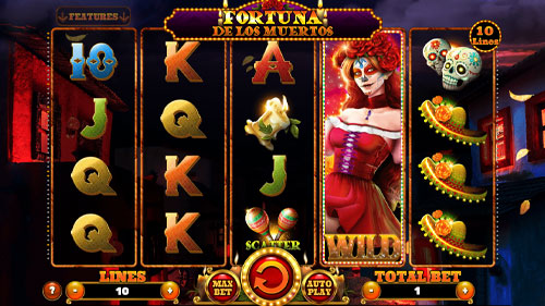 Fortuna de los Muertos Slot Reels